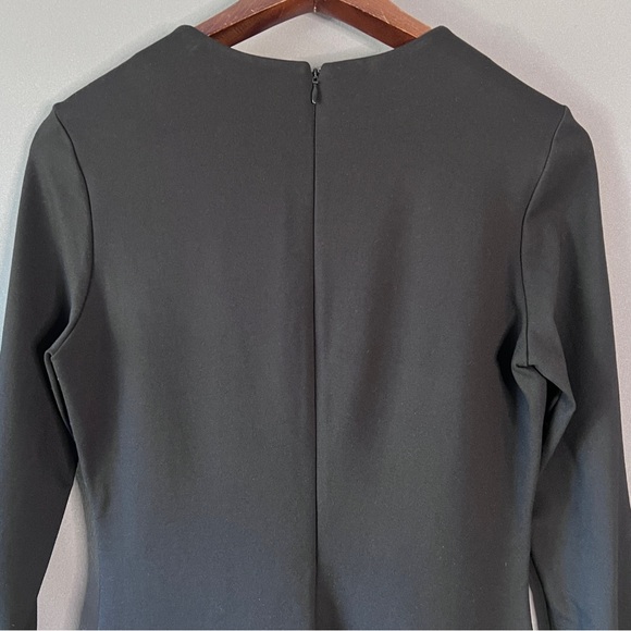 STAUD Hawthorne Black Cream Bell Sleeve Maxi formal holiday Dress NWOT large - Picture 5 of 13